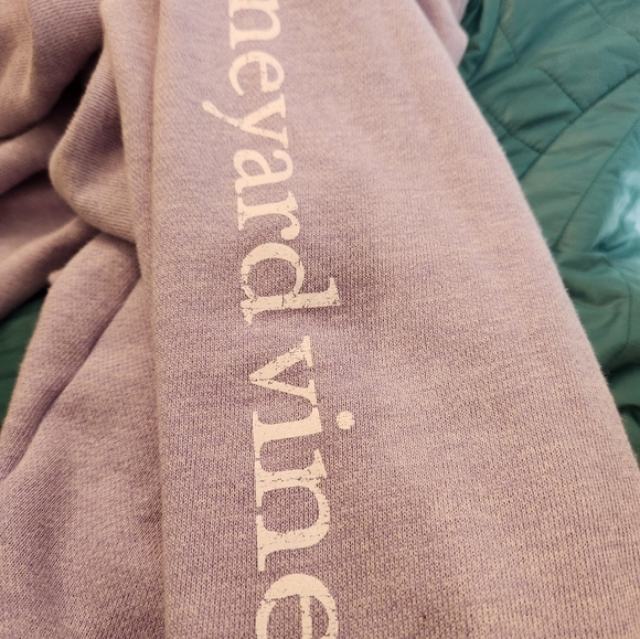 Vineyard Vines Sweatshirt Top Lavender Cowl Neck Whale Logo Size Small-G53 - Picture 6 of 7